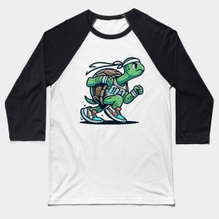 Marathon Turtle: Slow and Steady Wins Baseball T-Shirt